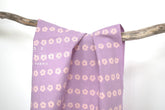 Shokunin Collection Hand-printed Chusen Japanese Tenugui Fabric - Dianthis 20 wisteria - panel